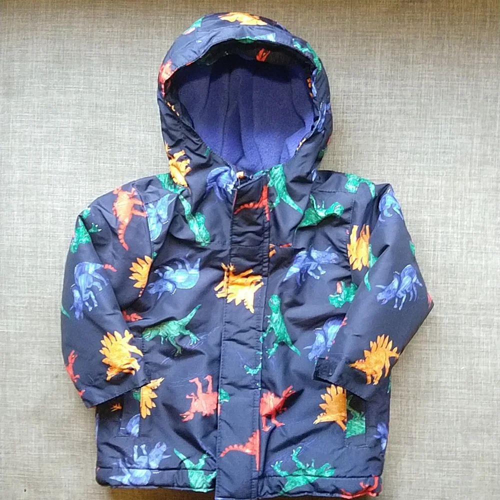 Navy Blue Dinosaur Jacket Shell 18-24m